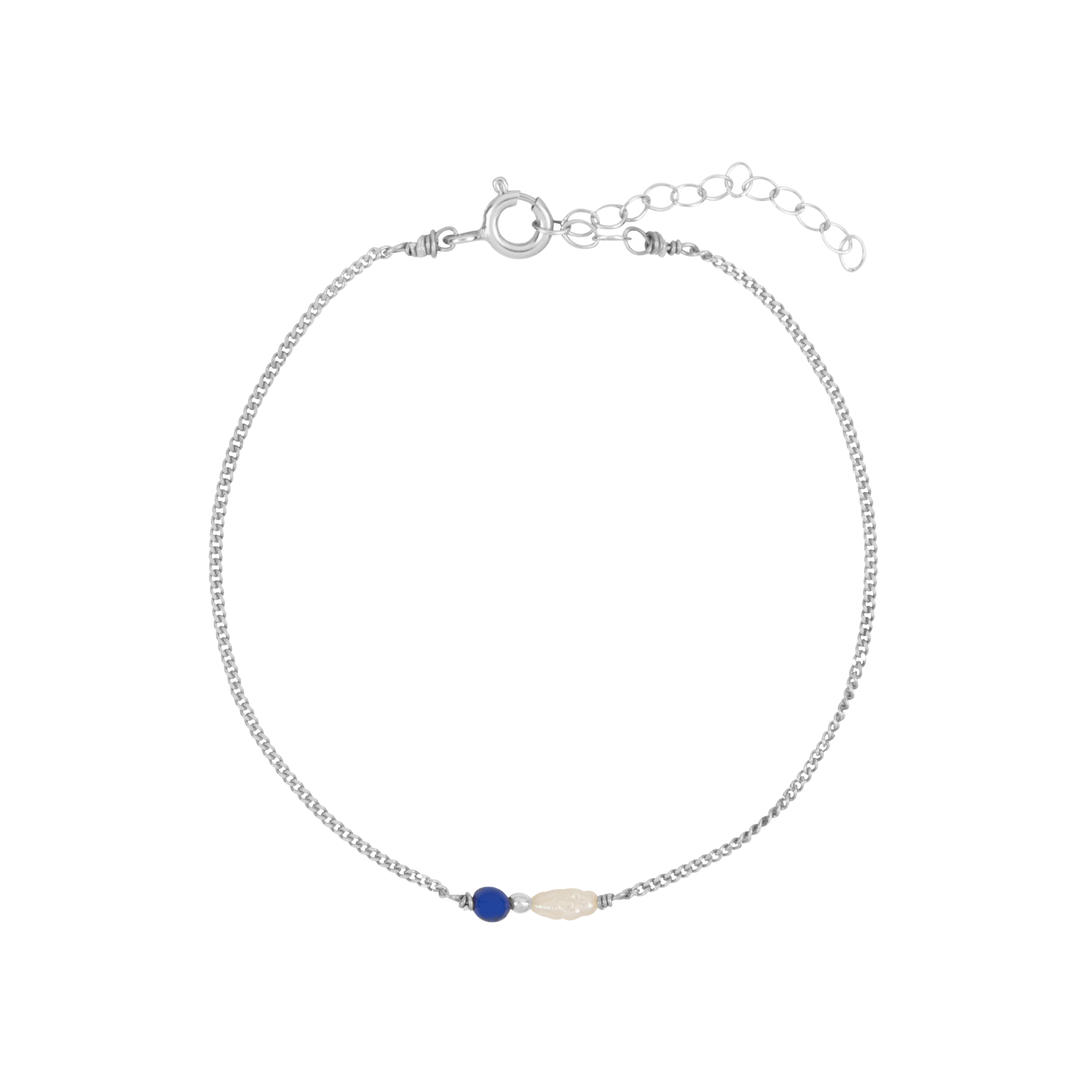 Elemental armband Lapis Lazuli (geboortesteen September) | Verguld en zilver