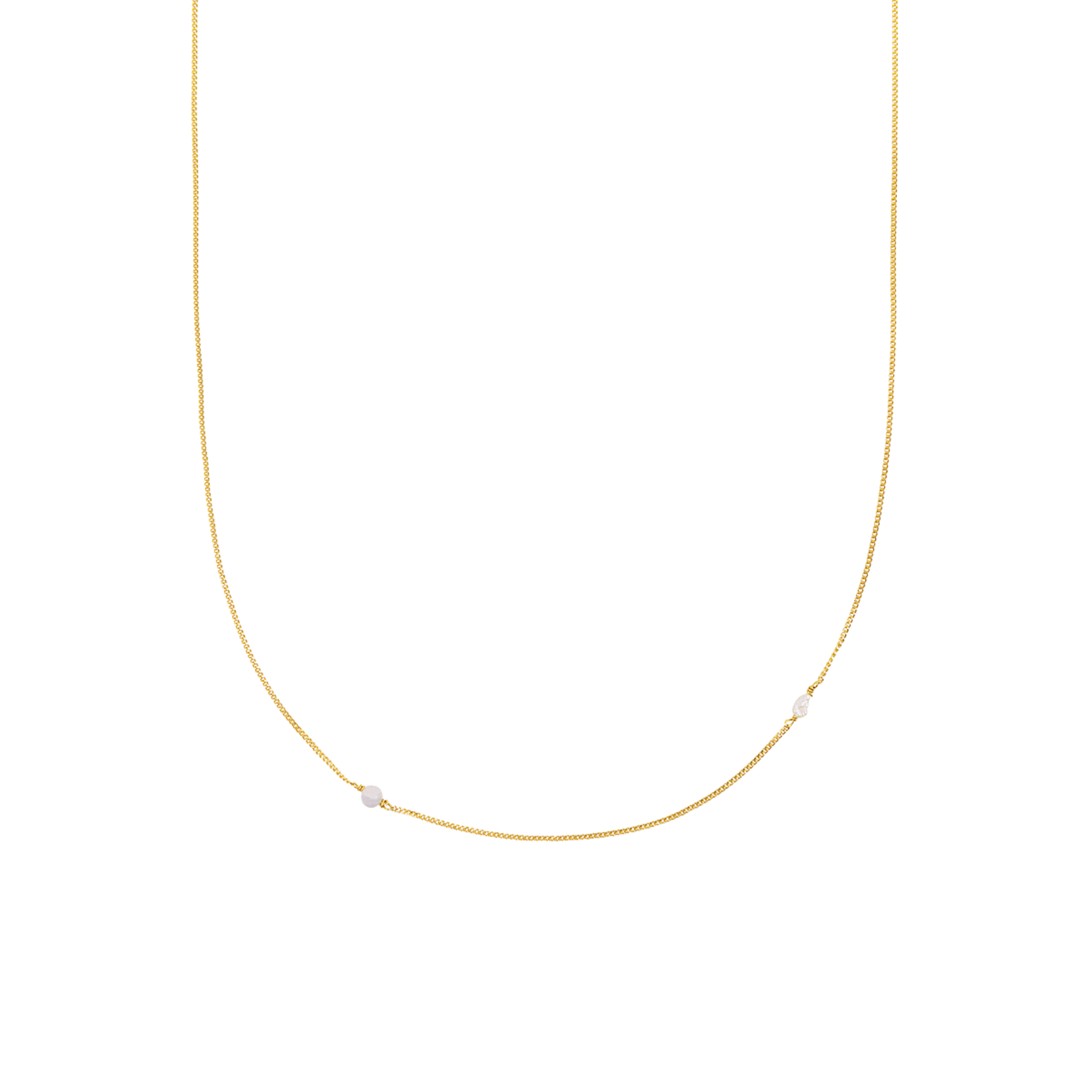 Elemental shortie Chalcedoon | Verguld en zilver