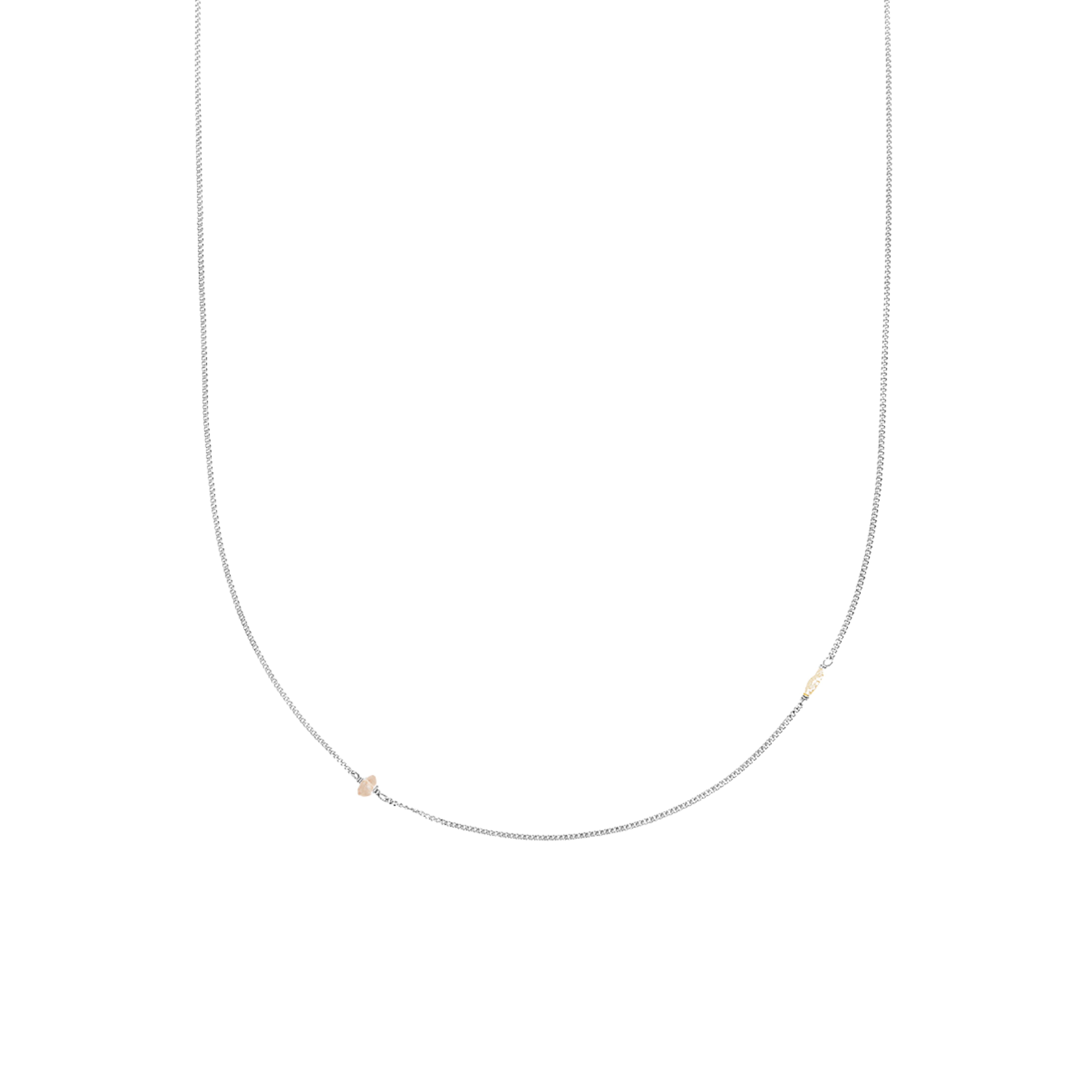 Elemental shortie Rozenkwarts | Verguld en zilver