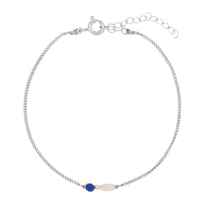 Elemental armband - Lapis Lazuli | Verguld en zilver