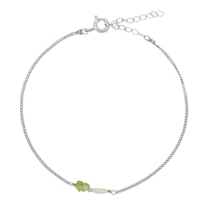 Elemental armband - Peridoot | Verguld en zilver