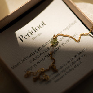 Elemental armband - Peridoot | Verguld en zilver