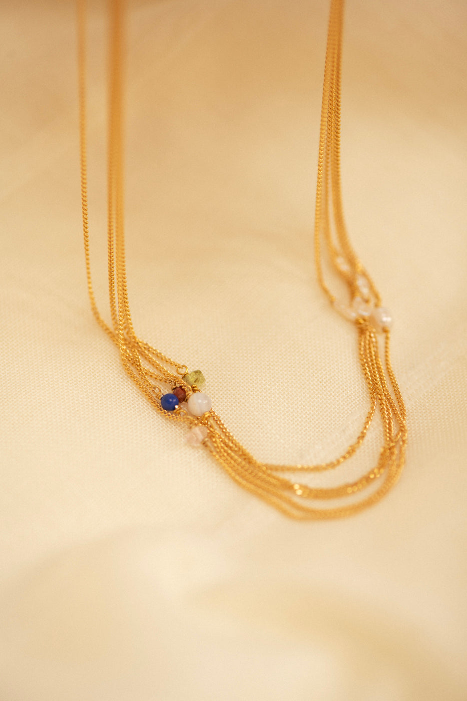 Elemental shortie Chalcedoon | Verguld en zilver