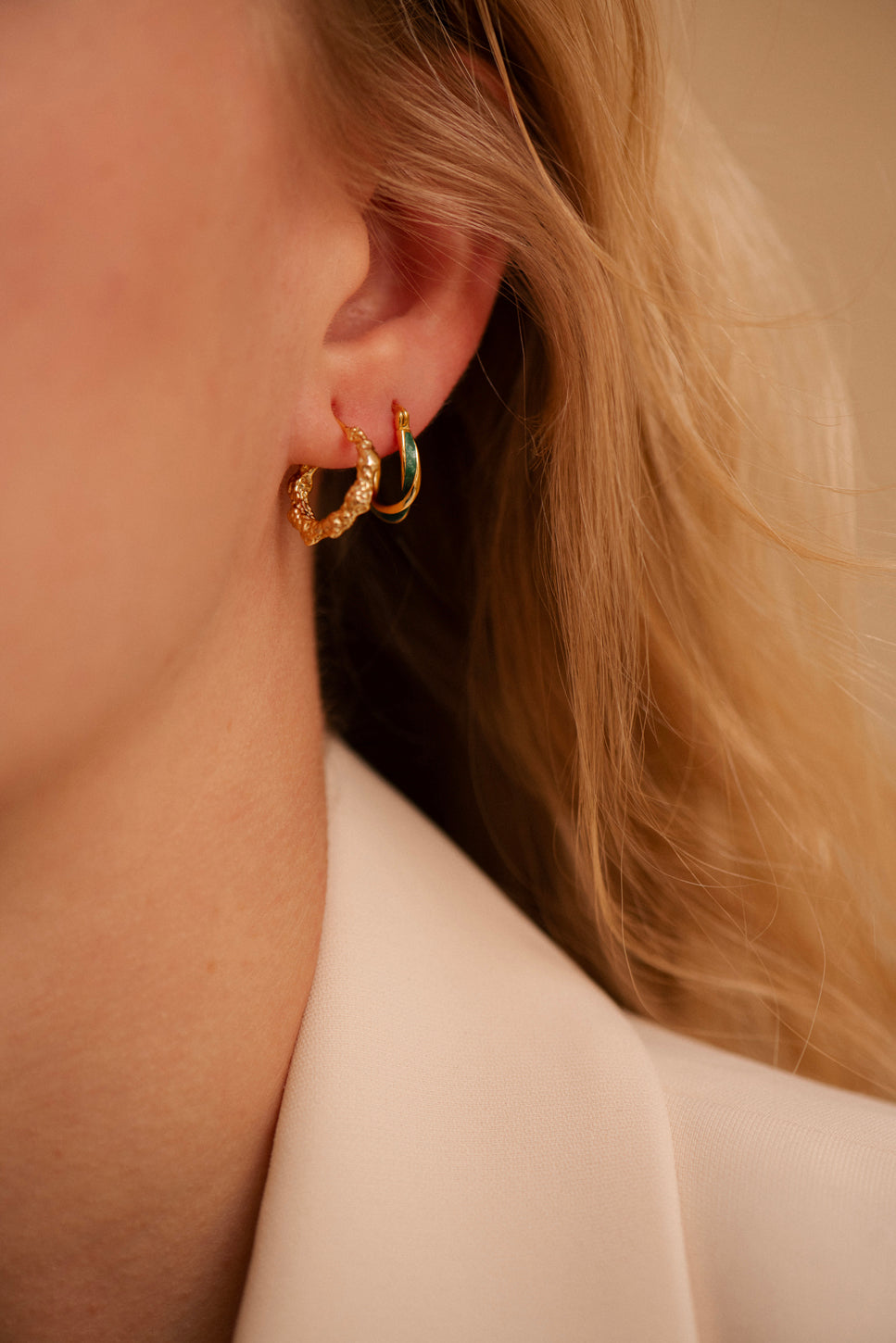 Oorbellen Popcorn - zilver