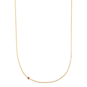 Elemental shortie - Granaat | Verguld en zilver
