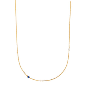Elemental shortie - Lapis Lazuli | Verguld en zilver