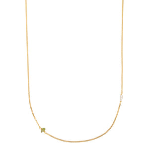 Elemental shortie - Peridoot | Verguld en zilver