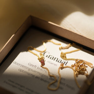 Elemental shortie - Granaat | Verguld en zilver
