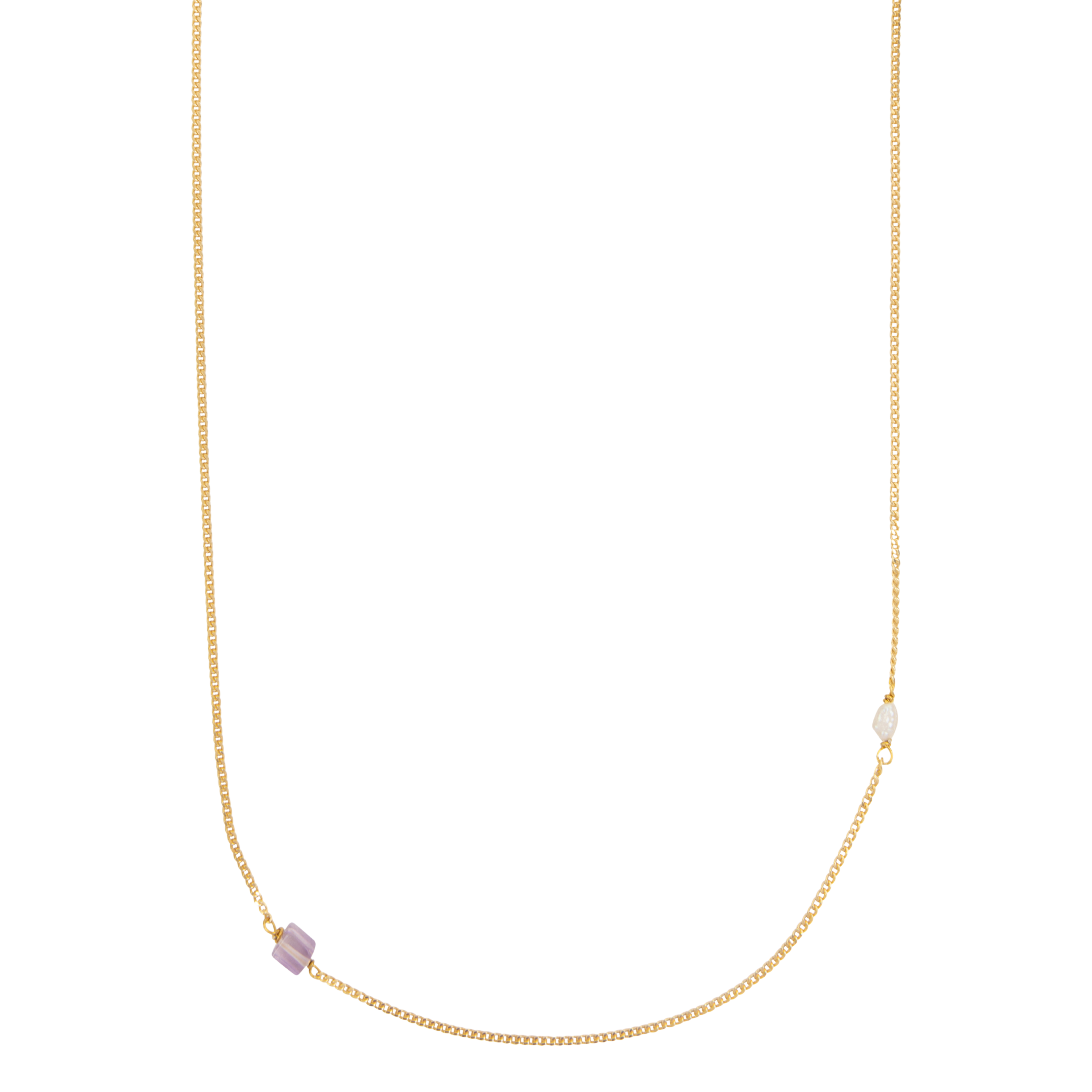 Elemental shortie Amethyst (geboortesteen Februari) |  Verguld en zilver