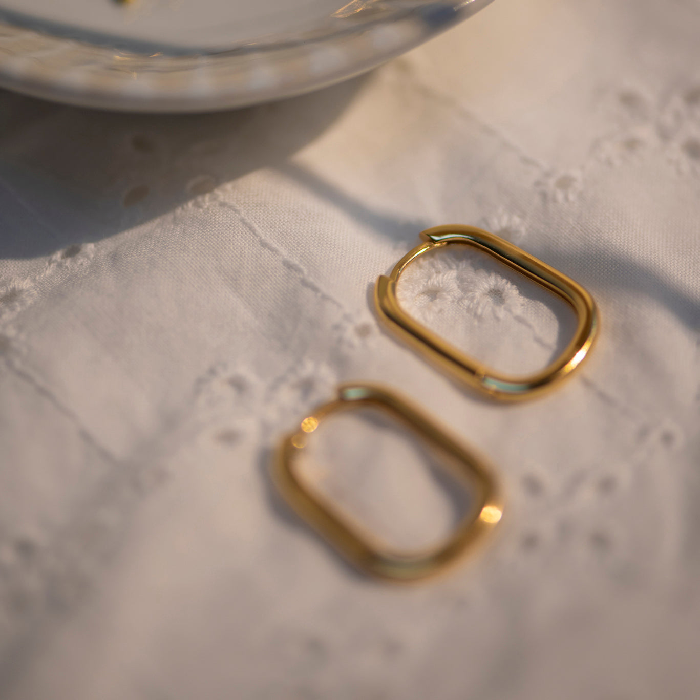 Oorbellen Carré - zilver