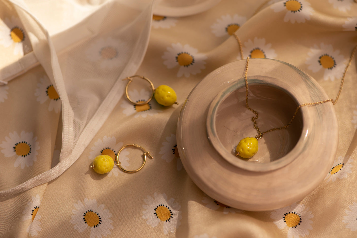 Oorbel Citroen - per stuk