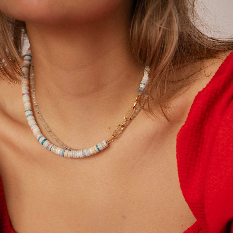 Shortie Flower Fields - Aquamarijn