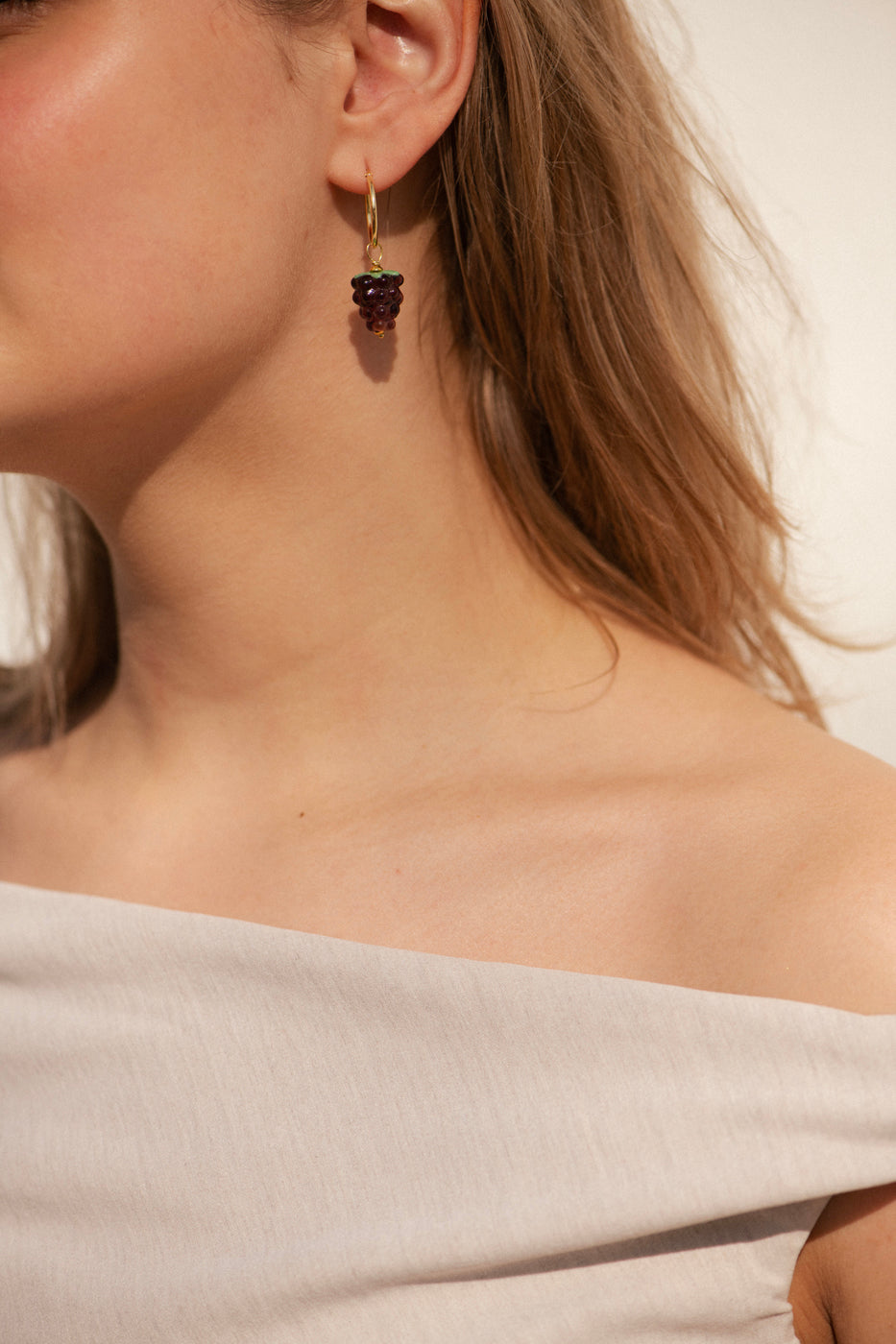 Oorbel Grapes - diverse kleuren - per stuk