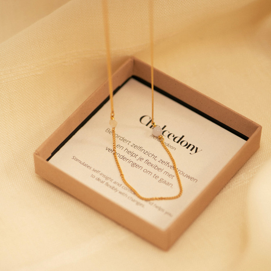 Elemental shortie Chalcedoon  |  Verguld en zilver