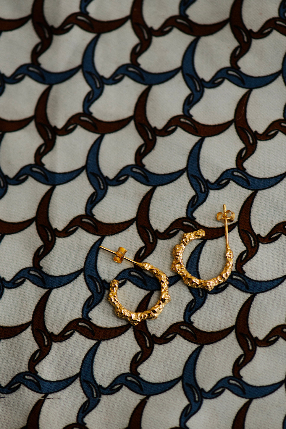 Oorbellen Popcorn - zilver