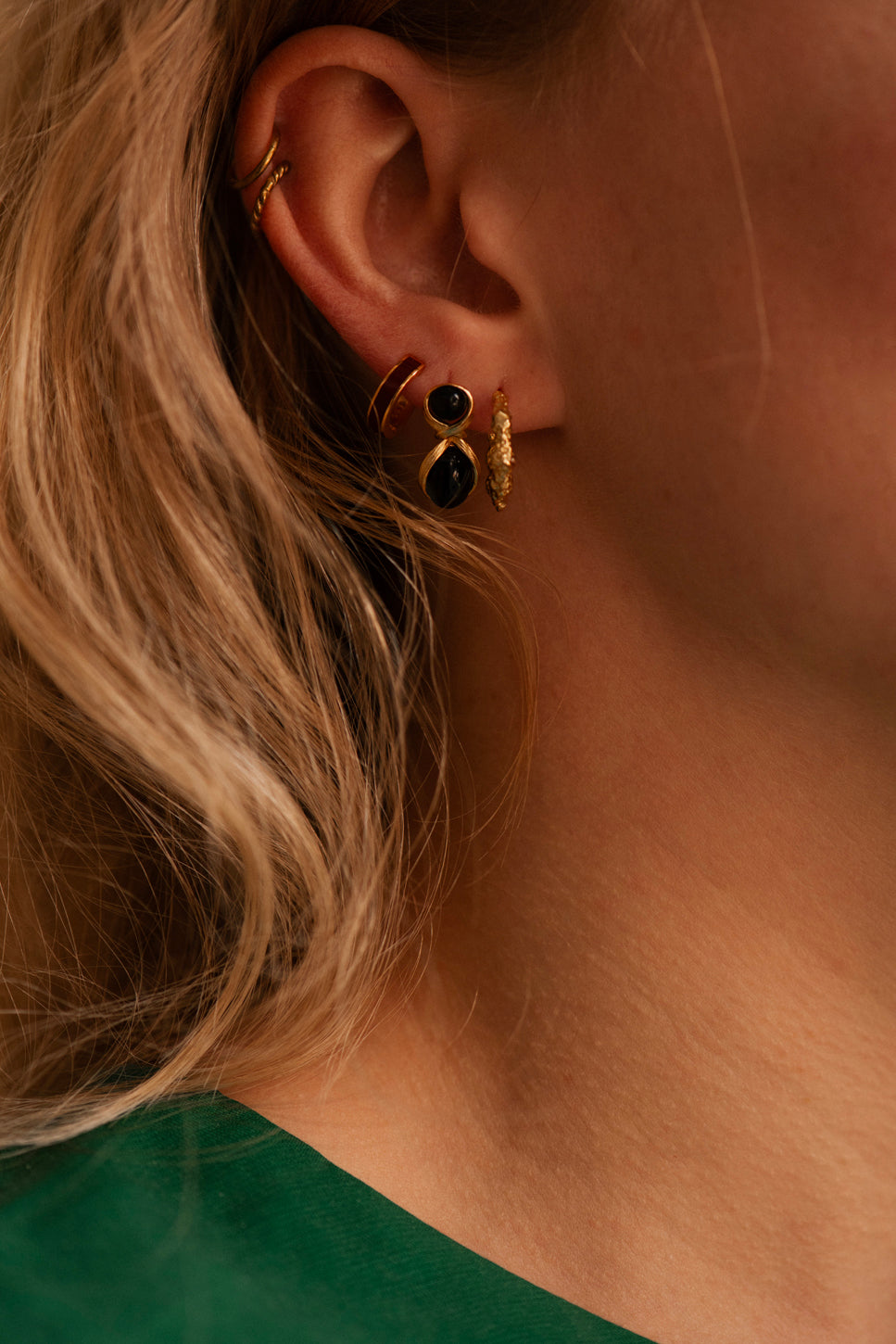 Oorbellen Popcorn - zilver