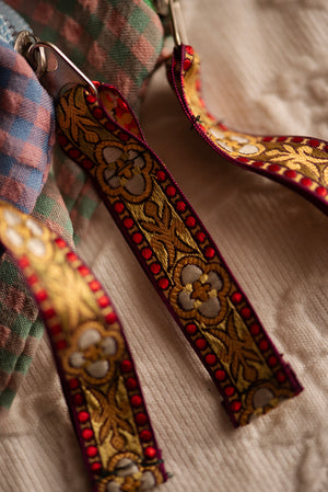 Toilettasje ruitjes donkerblauw