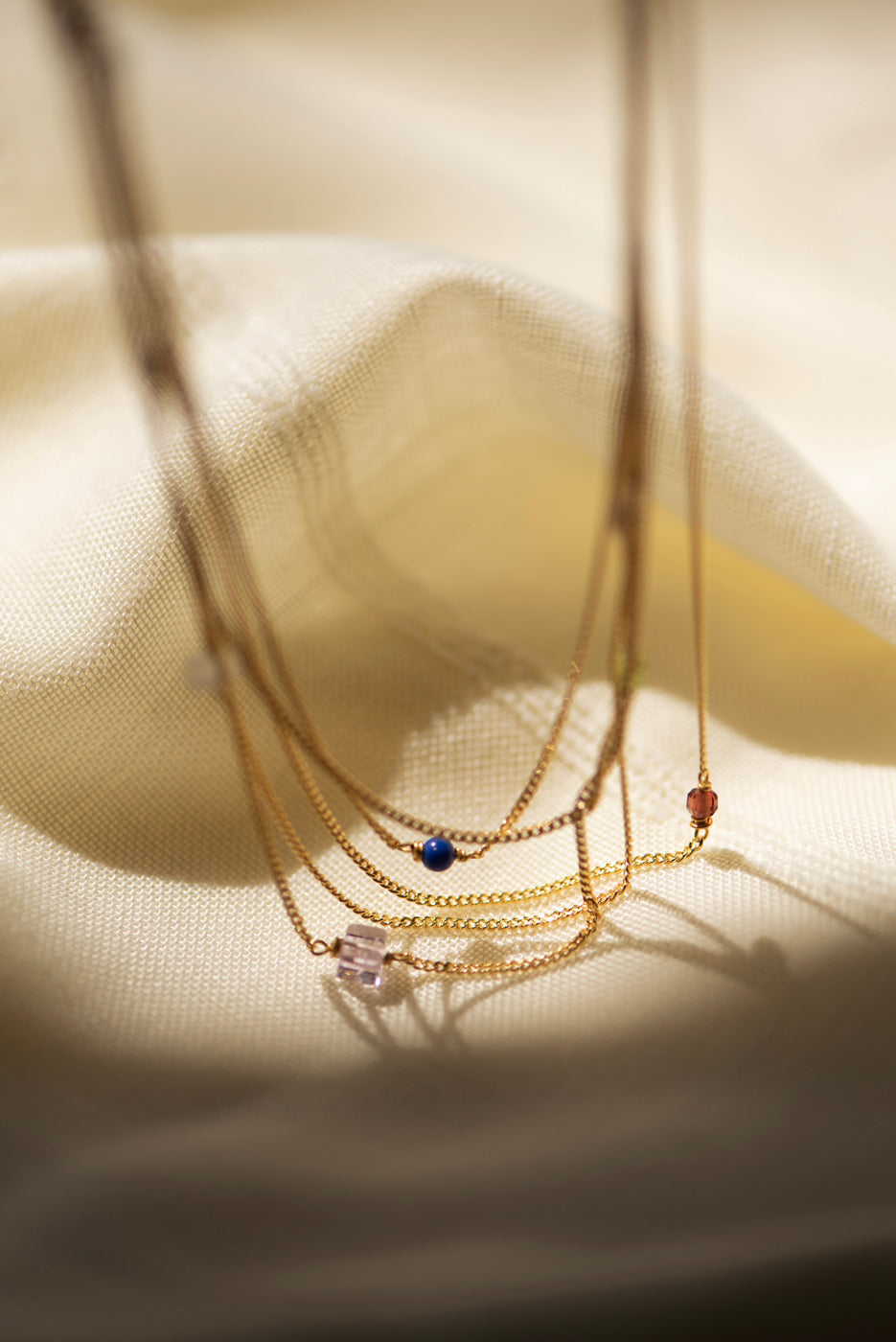 Elemental shortie - Granaat  |  Verguld en zilver