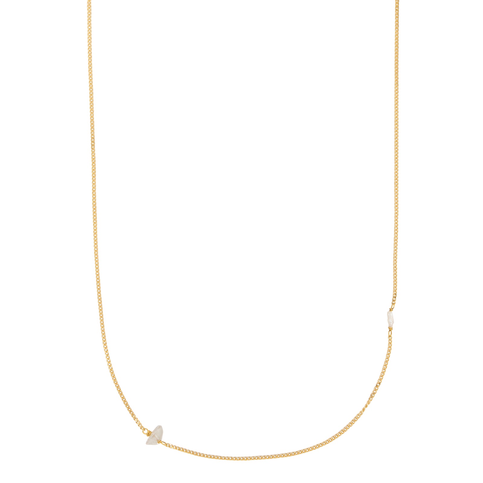 Elemental shortie - Bergkristal  |  Verguld en zilver