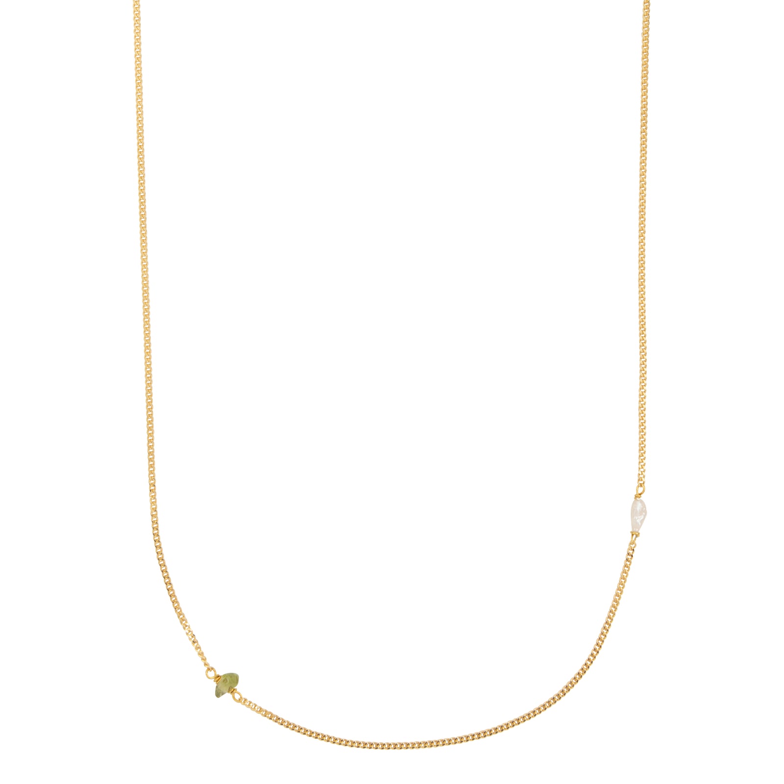 Elemental shortie - Peridoot  |  Verguld en zilver