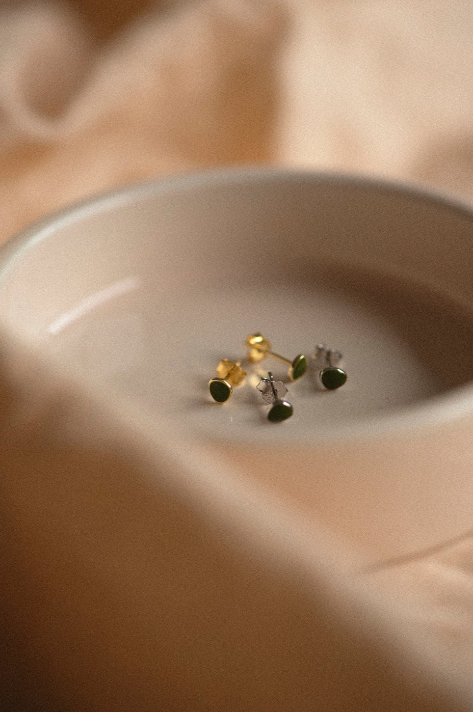 Oorstekers Morning Sun - zilver